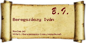 Beregszászy Iván névjegykártya